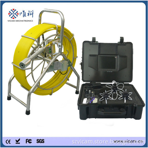 8" Color Monitor 60m Underground Drain Pipe Inspecion Camera